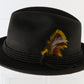 Royal Biltmore Gregory Mens Black Oak Brown Felt Fedora MULTIPLE SIZES