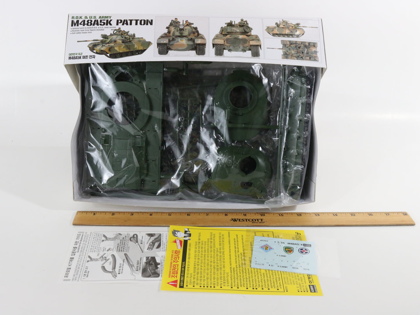 M48a5k Patton R.O.K. US Army Tank Military Kit Academy 1:35 1355 Ta962