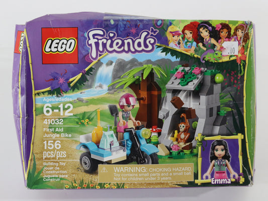 Lego Friends First Aid Jungle Bike Mostly Built Set 41032 W/ Box & Instructions