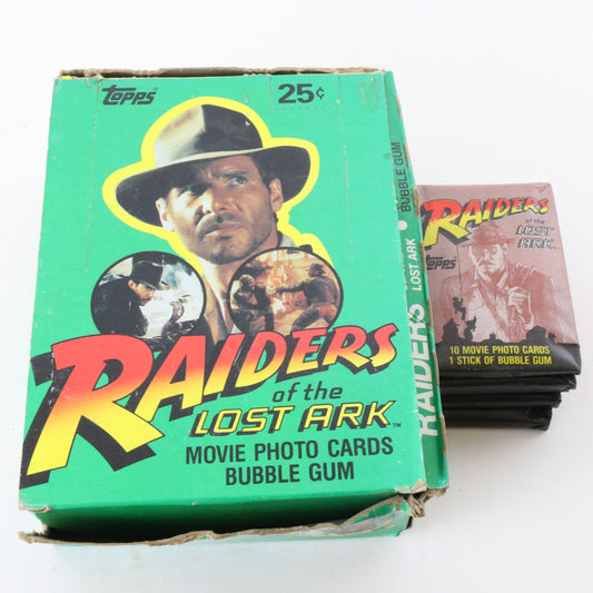 Set Of 41 Indiana Jones Raiders Of The Lost Ark Photo Card Packs Topps 1981