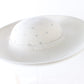George Zamaul Ladies Elegant Couture White Felt Hat W/ Rhinestones 7 1/8 57cm
