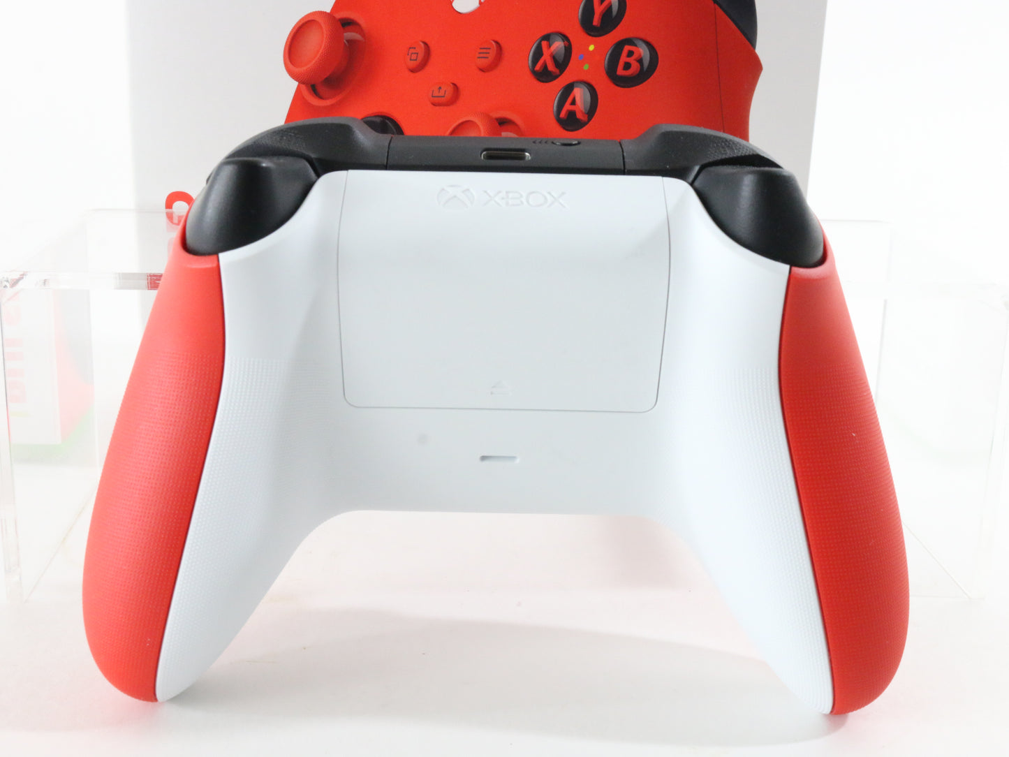 Pulse Red & White XBOX One Wireless Controller Microsoft Model 1914