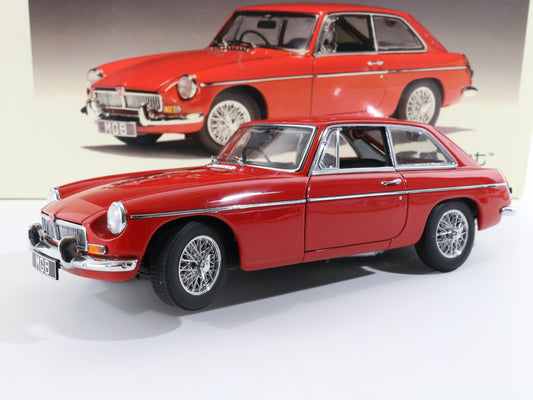 MGB GT Coupe MKII 69 Red Autoart Millennium 1:18 Scale Model Car 76601, AUTOART 1:18, High End Diecast, Scale Model, Detailed Model Car, Vintage AutoArt, Auto Art Scale