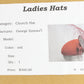 George Zamaul Couture Ladies Red Felt Boutique Hat W/ Rhinestones 6 7/8 55cm