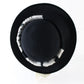 Peter Bettley Ladies Black Wool Felt Hat W/ Cowprint Band 7 1/8 57cm