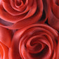 Bailey Tomlin London Ladies Red Boutique Hat W/ Mesh Roses 7 56cm