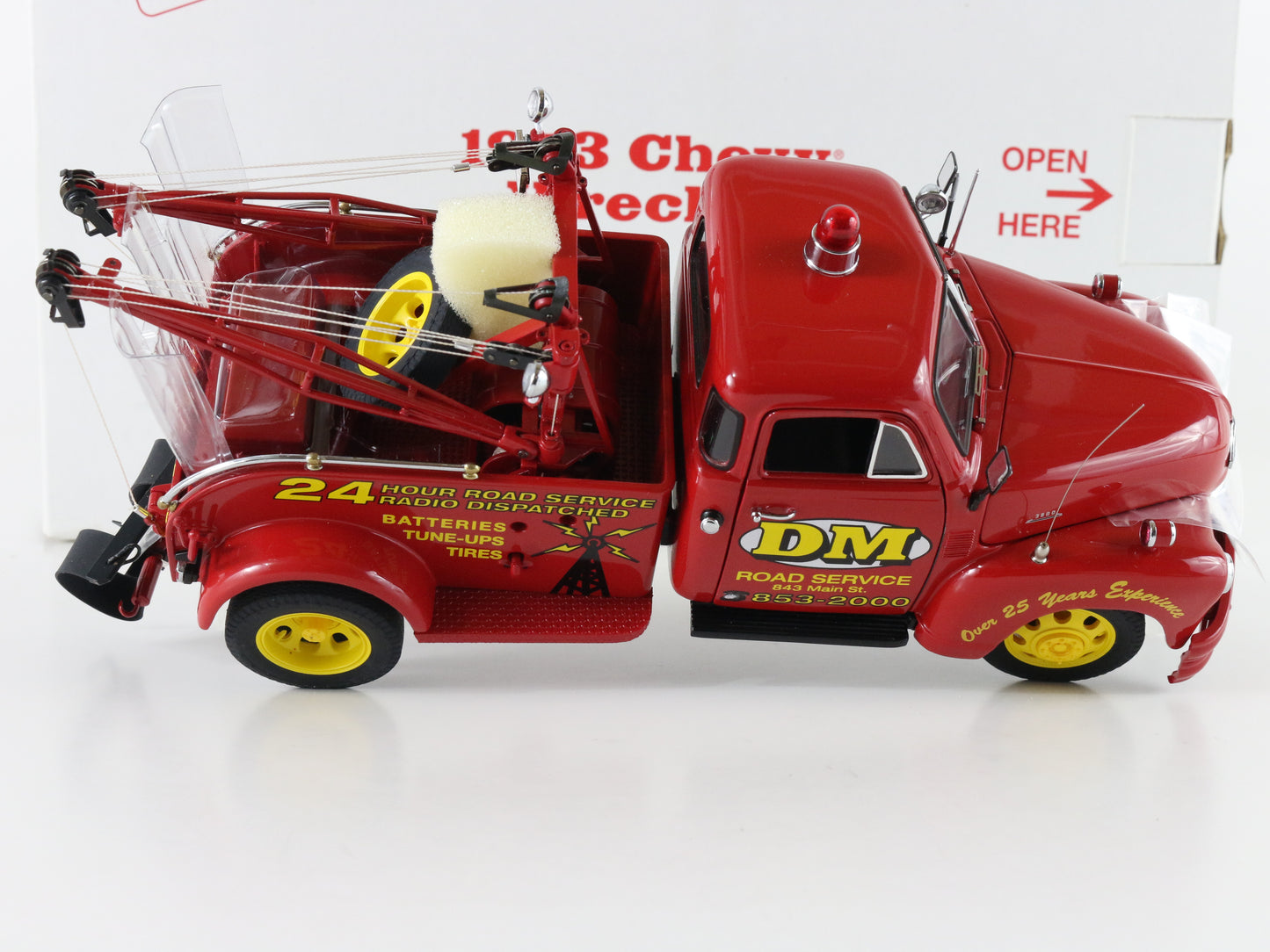 1953 Chevy Chevrolet Wrecker Dm Road Service Danbury Mint 1:24 Model Car