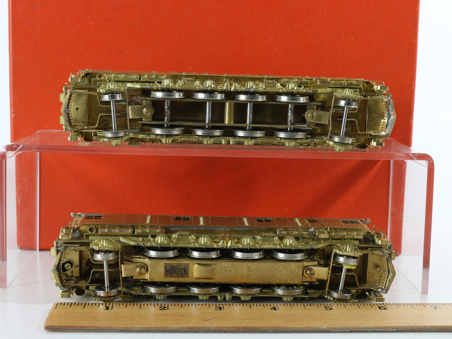 Great Northern GN Brass Z1 Electric Locomotives Nickel Plate HO Set Of 2 w/ Box