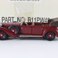 1939 Mercedes Benz 770k Maroon Franklin Mint 1:43 Model Car B11pw43