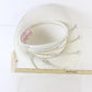 George Zamaul Ladies Elegant White Felt Hat W/ Sylish Design 7 1/4 58cm