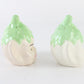 Vintage Pixie Elf Head Salt & Pepper Shakers Ceramic 3.5 In