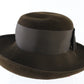 Vintage Frank Olive the Gold Standard Ladies Boutique Brown Felt Hat 6 7/8 55cm