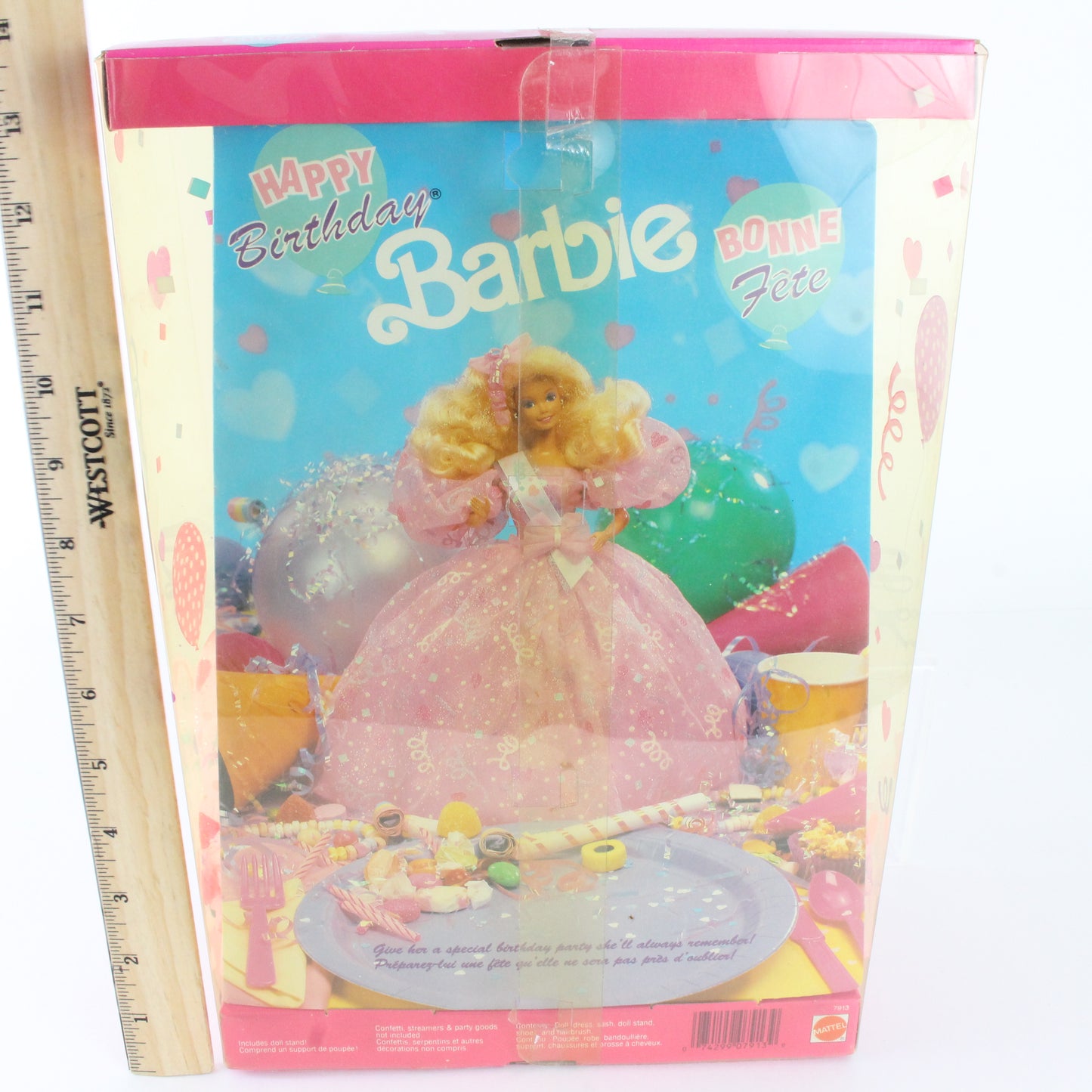 Happy Birthday Barbie Blonde W/ Pink Gown Mattel 7913 Canadian Release