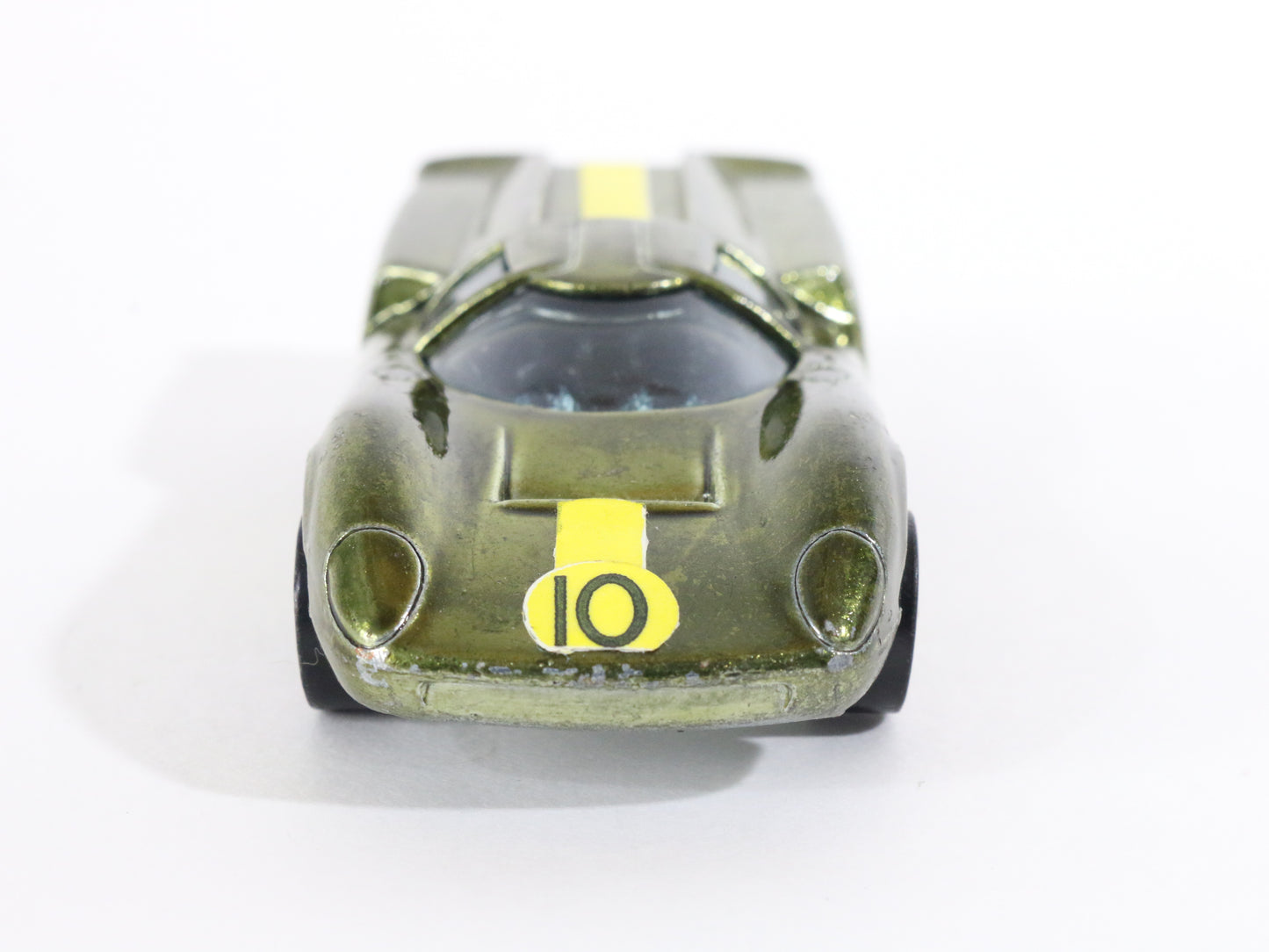 Vintage Hot Wheels Redline Lola GT70 Olive Green Mattel 1968 USA