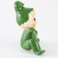 Vintage Pixie Elf Green Seated Ceramic Figure Japan 2 In