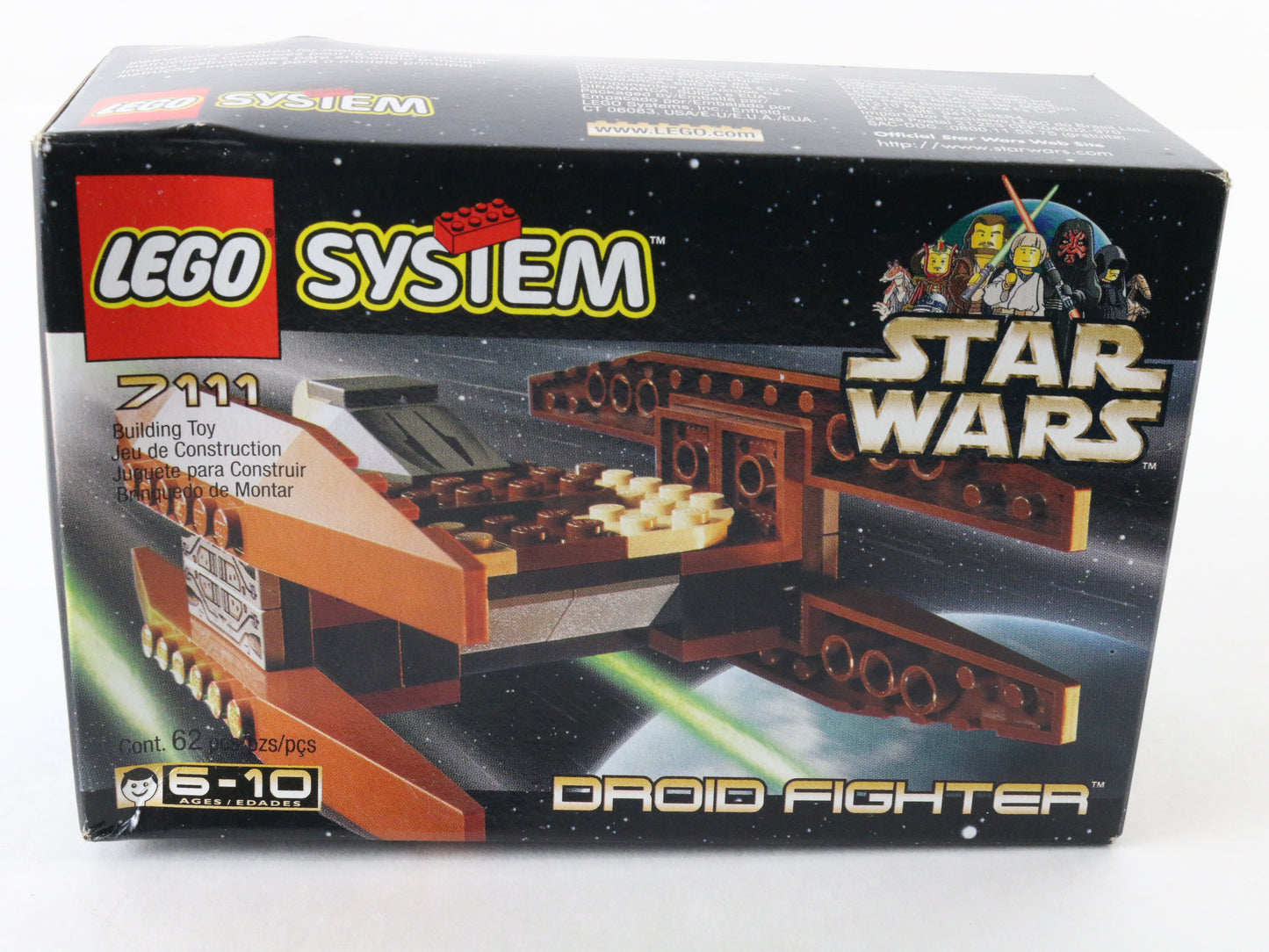 Lego Star Wars Droid Fighter Set 7111 Episode 1 1999 62pcs