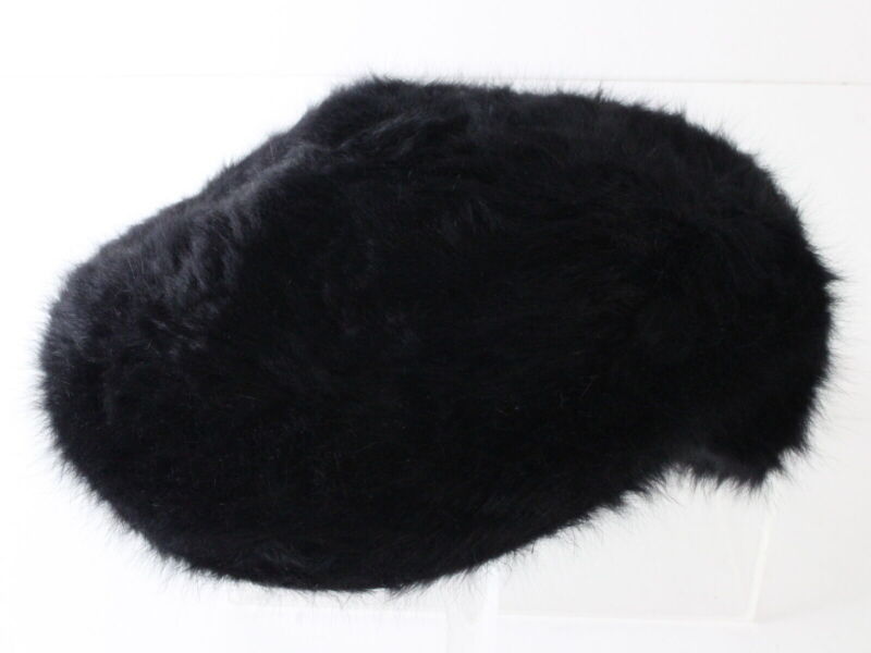 Kangol Ladies Black Angora Blend Fur Cap MULTIPLE SIZES