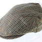John Hanley & Co Ltd Mens Brown Plaid Ivy Cap NEWSBOY CAP 7 1/8 57cm