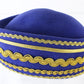 Sonni Of California Ladies Boutique Royal Blue And Gold Felt Cap 6 7/8 55cm