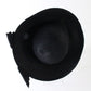 George Zamaul New York Ladies Black Boutique Hat W/ Rhinestones 7 56cm