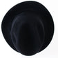 Selentino Mens Black Extra Fine Suede Fedora MULTIPLE SIZES