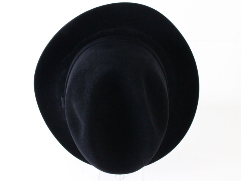 Selentino Mens Black Extra Fine Suede Fedora MULTIPLE SIZES