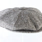 Biltmore Mens Brown Wool Blend Tweed Paneled Eight Quarter Cap S