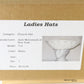 Jack Mcconnell New York Ladies White Felt Hat W/ Rhinestones 7 1/8 57cm