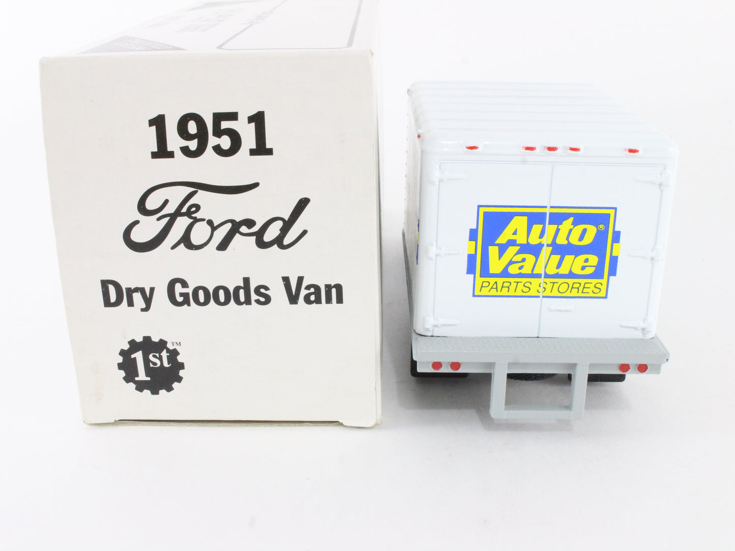 1951 Ford F-6 Dry Goods Van Auto Value Parts Stores First Gear 1:34 19-1003