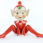 Vintage Red Elf Suit Large Ceramic Pixie Japan 6 In