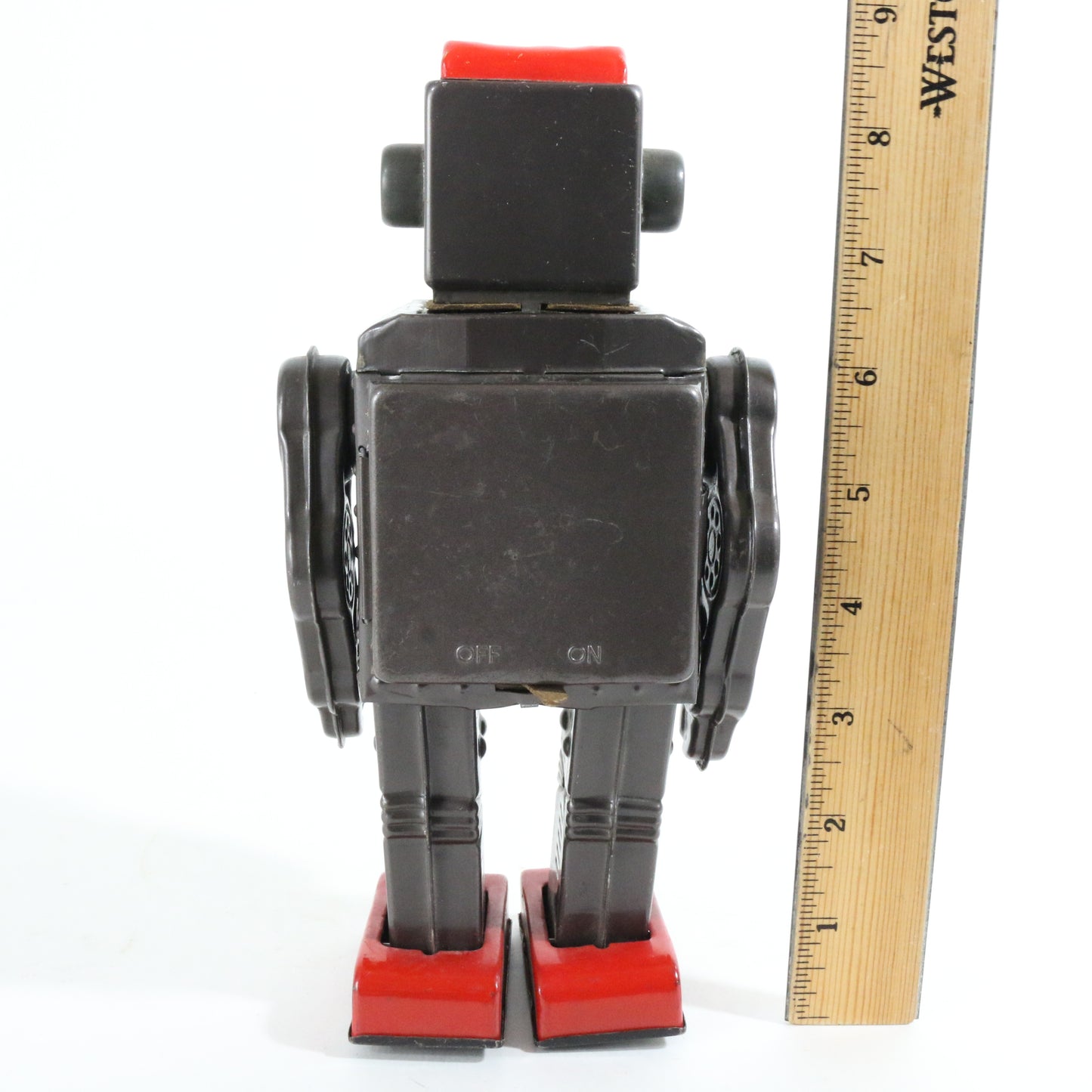 SH Horikawa Battery Operated Space Scout Secret Weapon Tin Toy Robot Japan