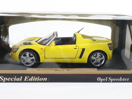 Opel Speedster Yellow Convertible Maisto 1:18 Diecast Model Car