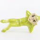 Vintage Pixie Reclining In Green Suit W/ Hat Ceramic 5.5 In