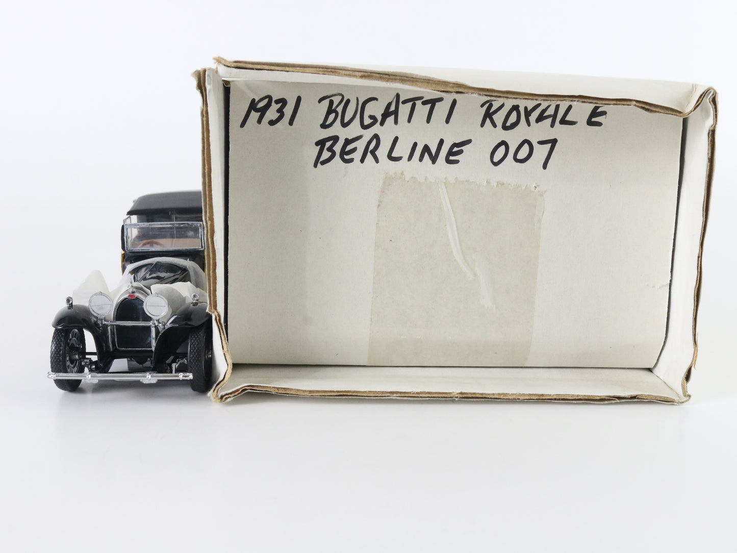 1931 Bugatti Royale Berline 007 Yellow Black Franklin Mint 1:43 B14pw07