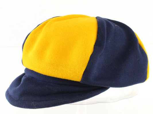 SMA Cap Co Mens Navy Blue and Yellow Cotton Blend Sport Cap M