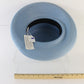 Makins New York Ladies Baby Blue Straw-like Elegant Boutique Hat 7 1/8 57cm