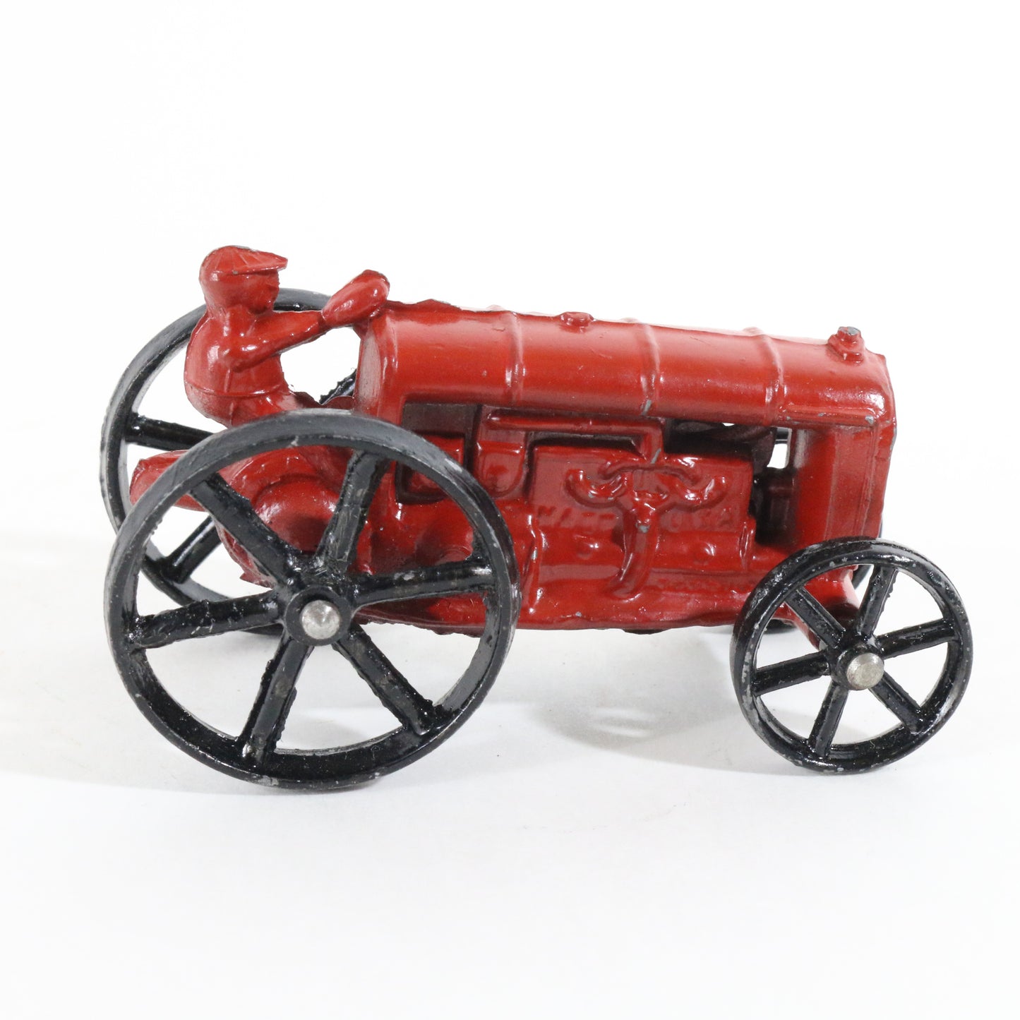 Vintage Red & Black Slush Mold Tractor Toy & Novelty Co Model 2.75��� Modified