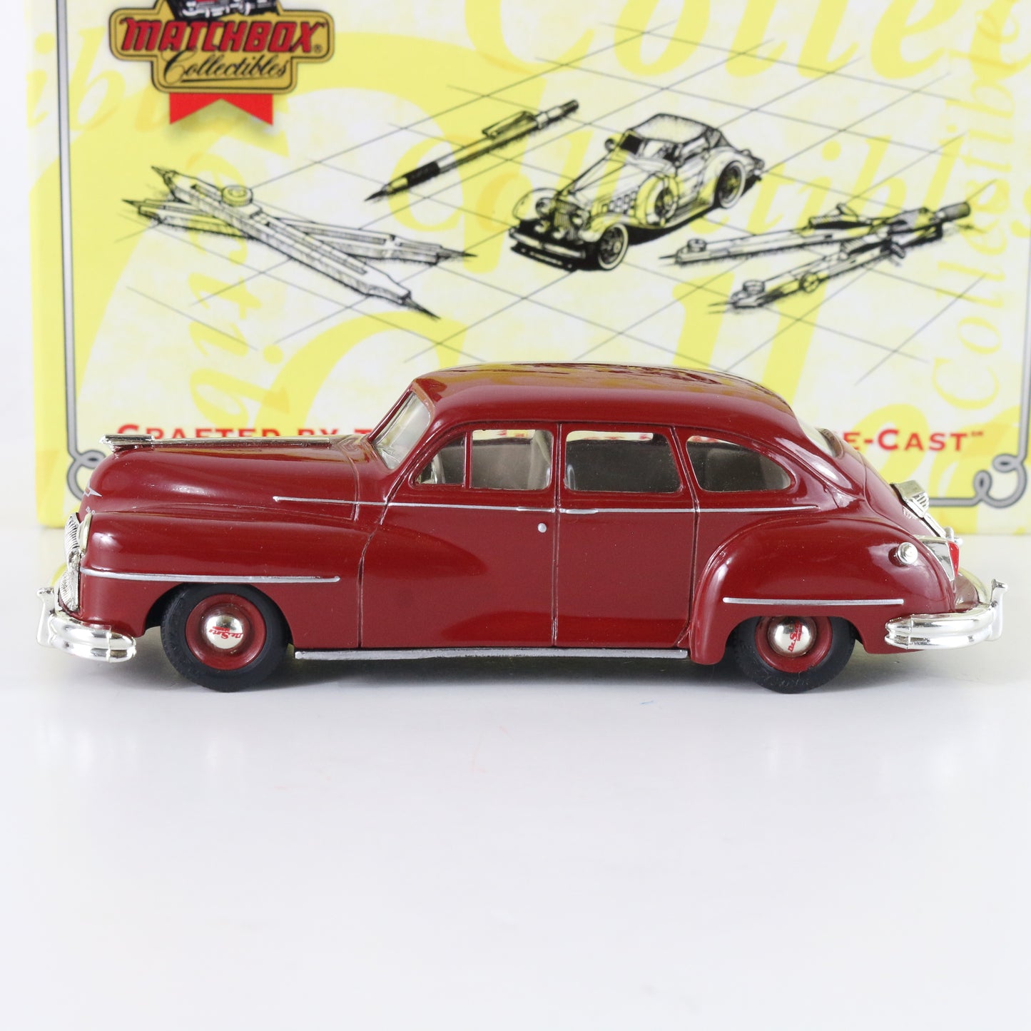 1948 Desoto Red Oldies But Goodies Matchbox 1:43 Model Car Dyg14-m