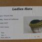 Sonni of California Ladies Boutique Green Felt Hat W/ Gold Cord 6 7/8 55cm