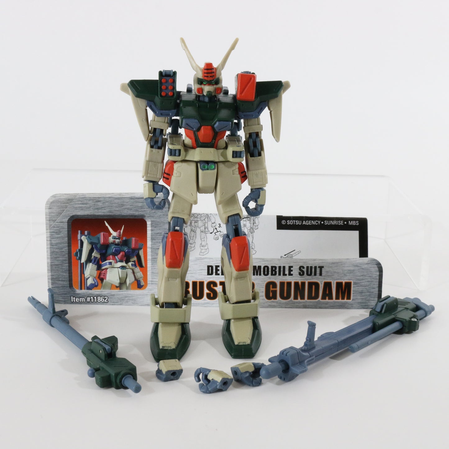 Buster Gundam Deluxe Mobile Suit Action Figure 11862 W/ Accessories