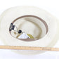 Borsalino Ladies Elegant Boutique Off White Crushable Curved Brim Hat 56cm