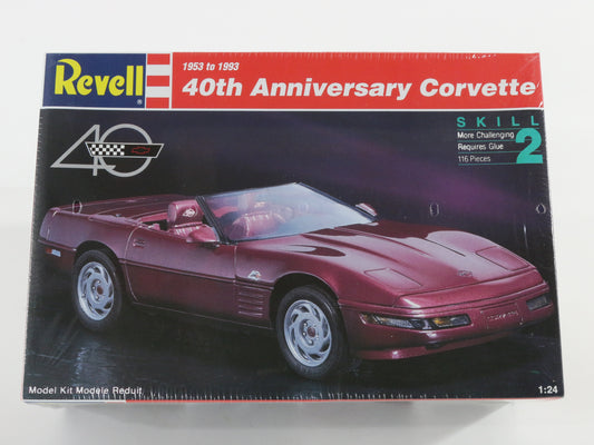 1953-93 40th Anniversary Chevrolet Corvette Model Car Kit Revell 1:24 7347