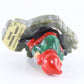Vintage Red And Green Outfit W/ Beard Pixie On Connemara Marble Ireland 2.5 In