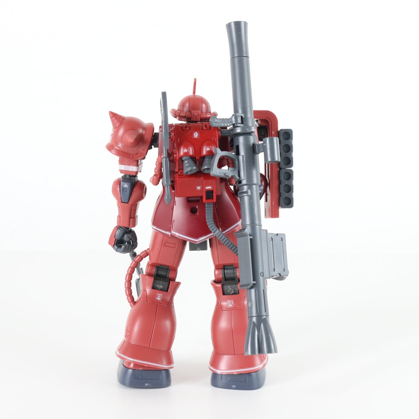 Chars Zaku II Red Comet The Origin Gundam Suit Bandai Hg 1:144 Model BUILT