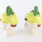 Vintage Pixie With Flower Hat Ceramic Salt & Pepper Shakers Hr Ceramics 5 In