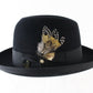 Duma by Biltmore Heritage Collection Mens Black Felt Fedora Style 6 7/8 55cm