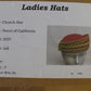 Sonni of California Ladies Couture Red Felt Hat W/ Gold Cord 6 7/8 55cm
