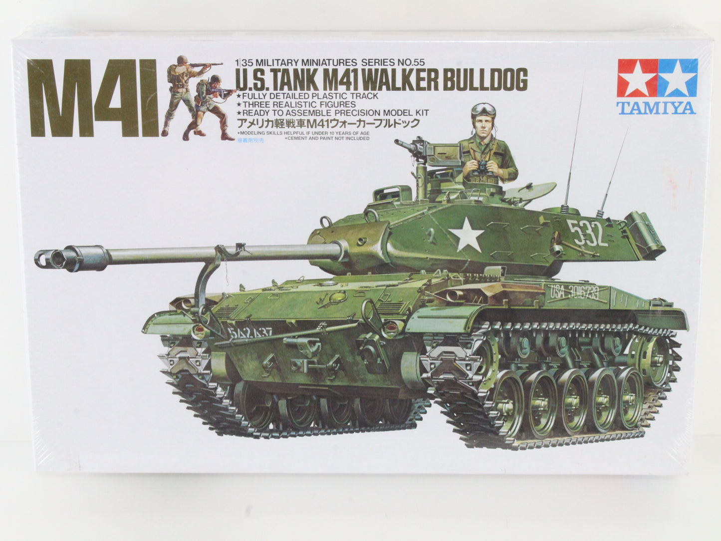 US Tank M41 Walker Bulldog Tank Tamiya 1:35 Model Kit 35055 1900 SEALED