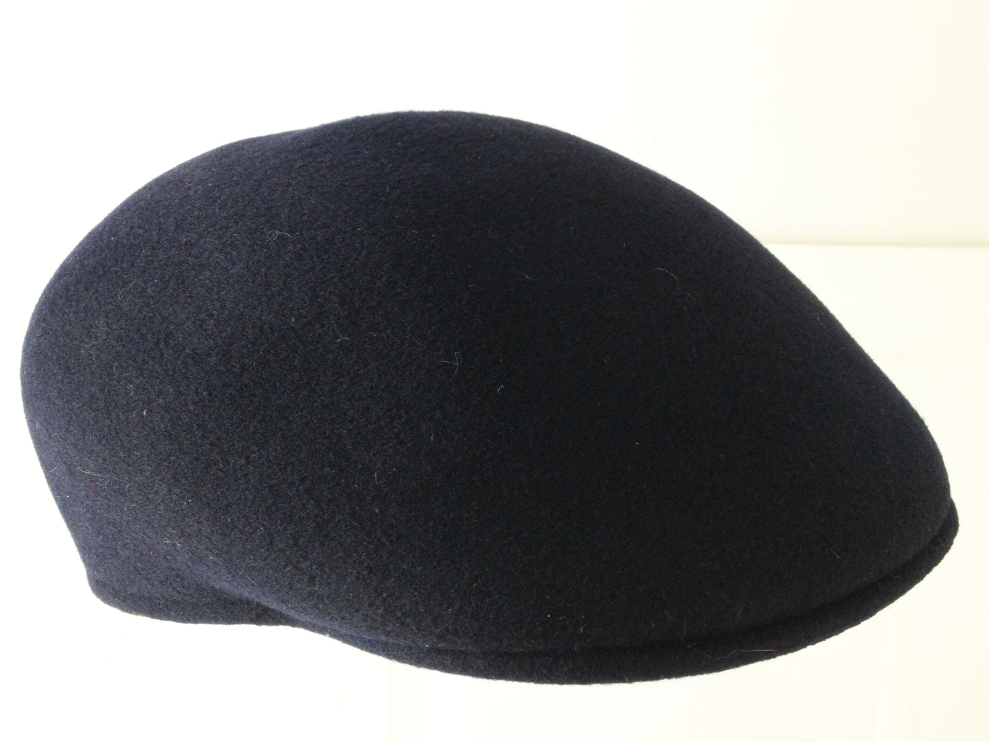 Stetson Cuffley Cap Mens Navy Blue Wool Felt Newsboy Drivers Cap SMALL