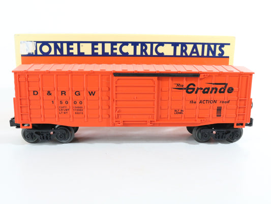 Lionel O 6-15000 Rio Grande D&RGW 15000 Waffle Side Boxcar